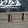 Portafotos DKD Home Decor Marrón Madera Metal Aluminio Natural 40 x 2