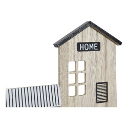 Estantería DKD Home Decor Perchero 39 x 9 x 27 cm Negro Marrón Blanc