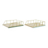 Set de Bandejas organizadoras DKD Home Decor Verde Polipropileno Mader