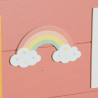 Cuadro Portafotos con Pinzas DKD Home Decor Madera MDF Infantil Arcoí