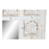 Espejo de pared DKD Home Decor Blanco Madera de mango Decapé (93,5 x