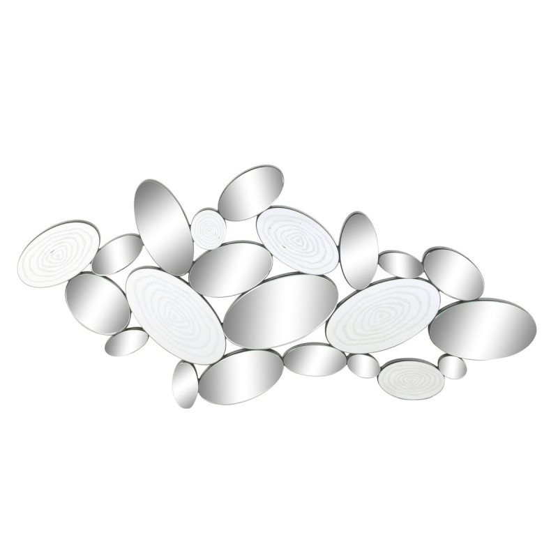 Espejo de pared DKD Home Decor Negro Multicolor Madera Cristal Moderno