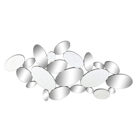 Espejo de pared DKD Home Decor Negro Multicolor Madera Cristal Moderno