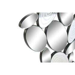 Espejo de pared DKD Home Decor Negro Multicolor Madera Cristal Moderno