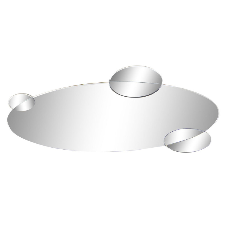 Espejo de pared DKD Home Decor Negro Multicolor Madera Cristal Moderno