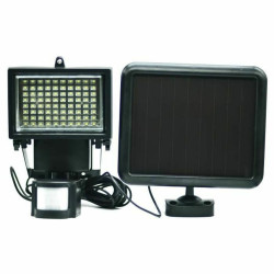 Foco Solar Galix Detector de Movimiento Negro Plástico 13,5 x 13,5 x