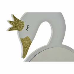 Espejo de pared DKD Home Decor Blanco Rosa claro Madera Infantil 43 x