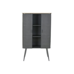 Estantería DKD Home Decor Natural Gris Metal Madera 2 Estantes (79 x