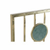 Espejo de pared DKD Home Decor Cristal Rosa Dorado Metal Círculos (10