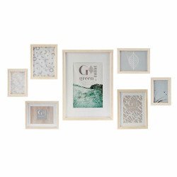 Portafotos de Pared DKD Home Decor 32,5 x 1,5 x 45 cm Cristal Natural