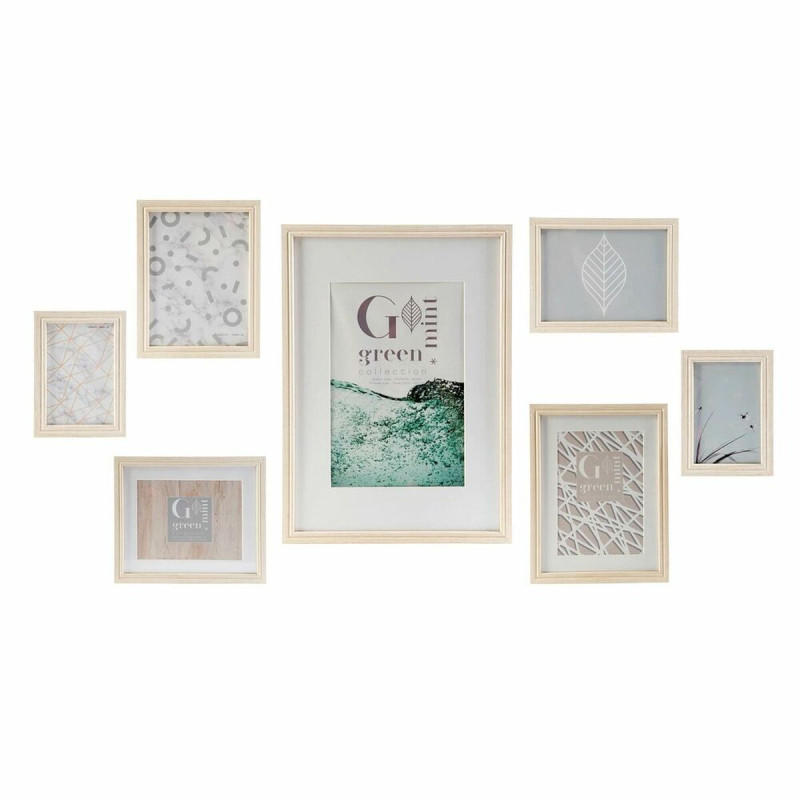Portafotos de Pared DKD Home Decor 32,5 x 1,5 x 45 cm Cristal Natural Portafotos de Pared DKD Home Decor 32,5 x 1,5 x 45 cm Cristal Natural
