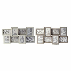 Marco de Fotos DKD Home Decor 60 x 3 x 32 cm Cristal Gris Marrón Made