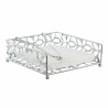 Servilletero DKD Home Decor Margarita Plateado Metal Plástico 18 x 19