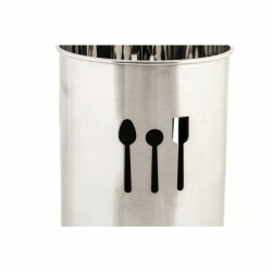 Organizador para Cubiertos DKD Home Decor Plateado Acero Inoxidable Pl