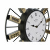 Reloj de Pared DKD Home Decor 40 x 6,4 x 40 cm Cristal Plateado Dorado