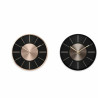 Reloj de Pared DKD Home Decor Negro Cobre Plateado Aluminio Plástico