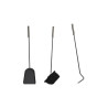 Utensilios para Chimenea DKD Home Decor Negro Acero Inoxidable (23 x 1