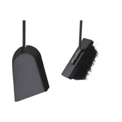Utensilios para Chimenea DKD Home Decor Negro Acero Inoxidable (23 x 1