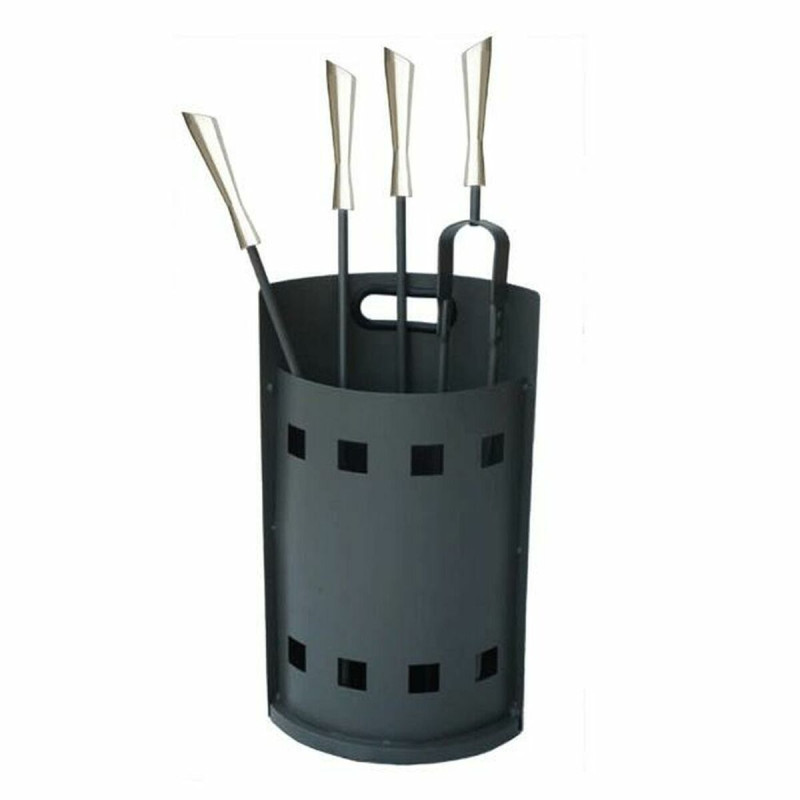 Utensilios para Chimenea DKD Home Decor Acero Inoxidable Acero (4 Piez