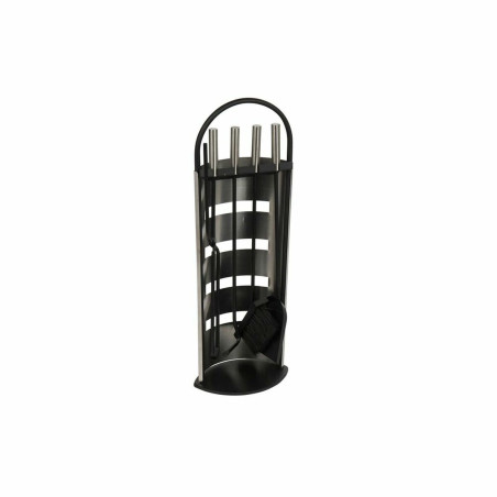 Utensilios para Chimenea DKD Home Decor Plateado Acero 23 x 15 x 66 cm