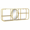 Espejo de pared DKD Home Decor Espejo Dorado Metal Madera Marrón (100