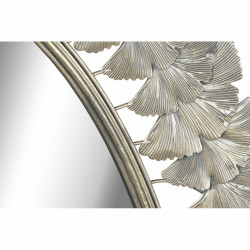 Espejo de pared DKD Home Decor Espejo Champán Metal Hoja de planta (6