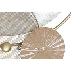 Espejo de pared DKD Home Decor Dorado Metal Blanco Moderno (65 x 7,6 x