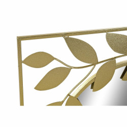 Espejo de pared DKD Home Decor Espejo Dorado Metal Laurel (120 x 2,5 x