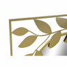 Espejo de pared DKD Home Decor Espejo Dorado Metal Laurel (120 x 2,5 x