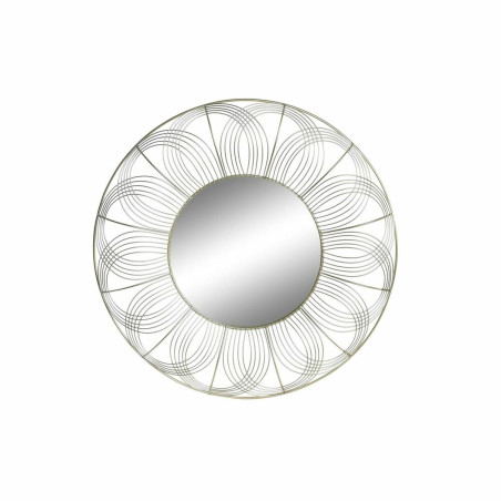 Espejo de pared DKD Home Decor Dorado Metal (60 x 4 x 60 cm)