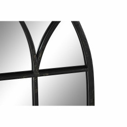 Espejo de pared DKD Home Decor Negro Metal Ventana 36 x 2 x 65 cm (65