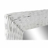 Espejo de pared DKD Home Decor Cristal MDF Blanco Mimbre Cottage (87 x