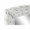 Espejo de pared DKD Home Decor Cristal MDF Blanco Mimbre Cottage (53 x