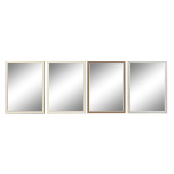 Espejo de pared DKD Home Decor 56 x 2 x 76 cm Cristal Gris Marrón Bla
