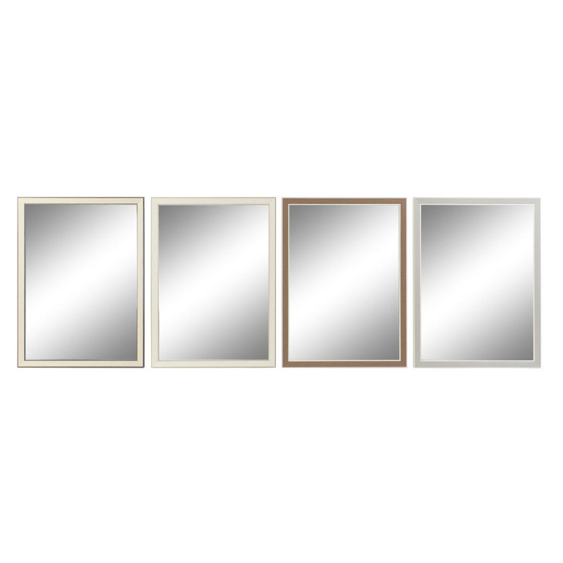 Espejo de pared DKD Home Decor 56 x 2 x 76 cm Cristal Gris Marrón Bla