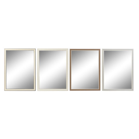 Espejo de pared DKD Home Decor 56 x 2 x 76 cm Cristal Gris Marrón Bla