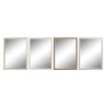 Espejo de pared DKD Home Decor 56 x 2 x 76 cm Cristal Gris Marrón Bla