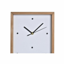 Reloj de Pared DKD Home Decor Blanco Marrón Madera Aluminio Casas Urb