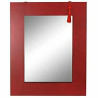 Espejo de pared DKD Home Decor Espejo Abeto Rojo Negro MDF (70 x 2 x 9