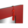 Espejo de pared DKD Home Decor Espejo Abeto Rojo Negro MDF (70 x 2 x 9