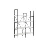 Estantería DKD Home Decor Negro Metal Blanco 4 Estantes Madera MDF (1