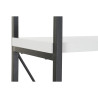 Estantería DKD Home Decor Negro Metal Blanco 4 Estantes Madera MDF (1