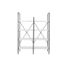 Estantería DKD Home Decor Negro Metal Blanco 4 Estantes Madera MDF (1