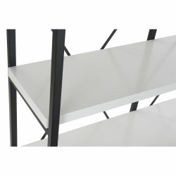 Estantería DKD Home Decor Negro Metal Blanco 4 Estantes Madera MDF (1
