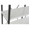 Estantería DKD Home Decor Negro Metal Blanco 4 Estantes Madera MDF (1