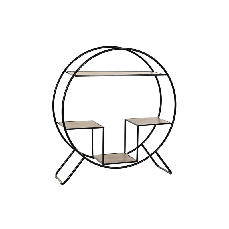 Estantería DKD Home Decor Negro Gris claro Metal Abeto 90 x 30 x 100