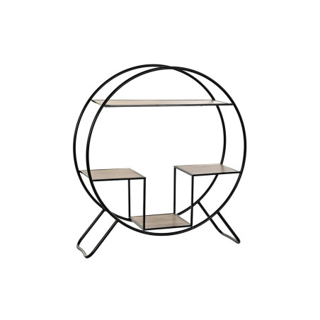 Estantería DKD Home Decor Negro Gris claro Metal Abeto 90 x 30 x 100