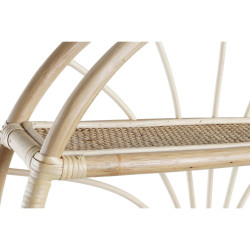 Estantería DKD Home Decor De pared Natural Ratán 2 Estantes (60 x 14