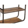 Estantería DKD Home Decor Negro Marrón oscuro Madera Metal Espejo 73