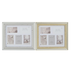 Marco de Fotos DKD Home Decor Luxury 46,5 x 2 x 40 cm Cristal Plateado